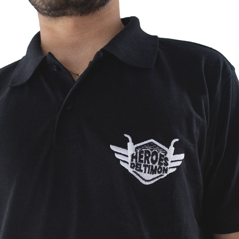 Camiseta negra de Héroes del Timón