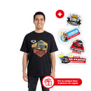 Camiseta negra Héroes del Timón