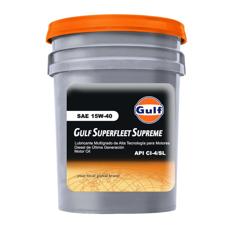 Gulf Superfleet Supreme CI-4 Sae 15W-40 15w-40, 4 tiempos, aceite, aceite para motor, API CI-4, CF-4, CG-4, CH-4, CI-4, cuatro tiempos, Diesel, gulf, lubricación, lubricantes, mantenimiento, motor, motor diesel, oil, premium, sae 15w40, superfleet  - Ecommerce Equitel